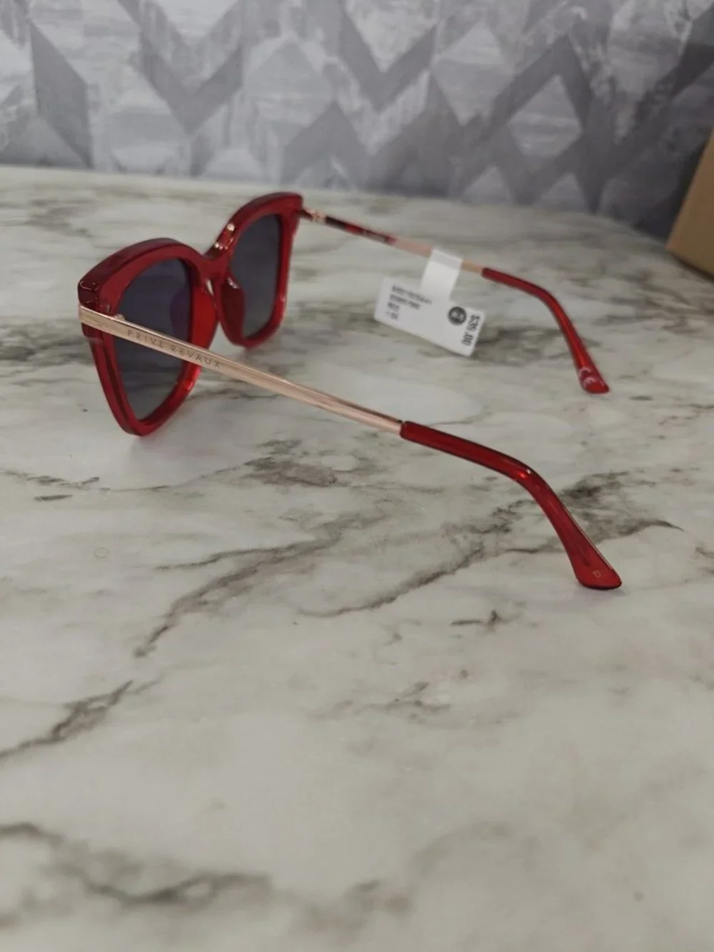 PRIVÉ REVAUX Rx’able Polarized Sunglasses, To Collins, Red, Cat Eye, 52-20-142